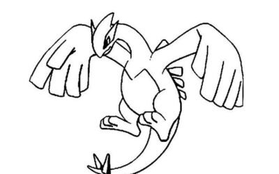 tranh tô màu pokemon mega 1