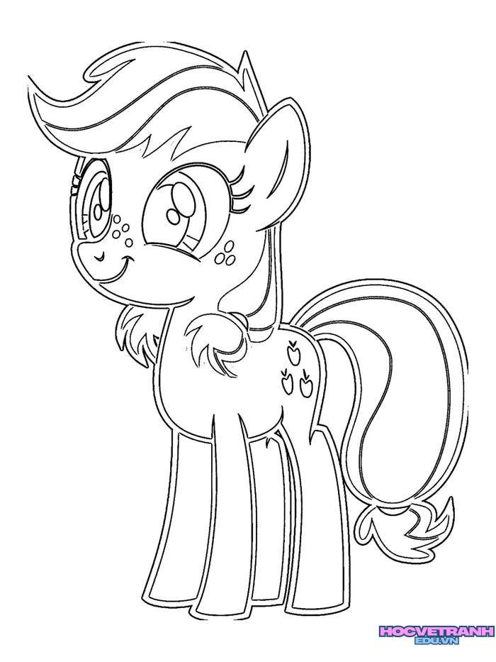 tranh tô màu pony 19