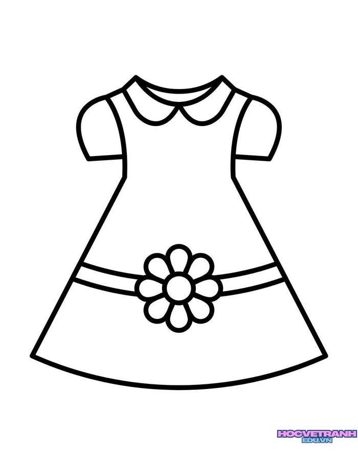 tranh tô màu quần áo bé trai bé gái 10