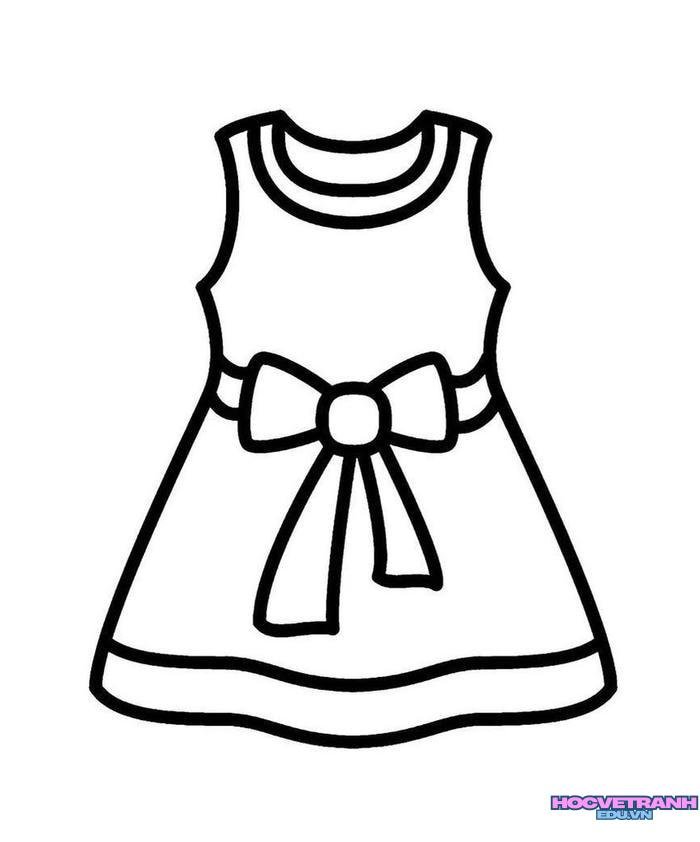 tranh tô màu quần áo bé trai bé gái 11