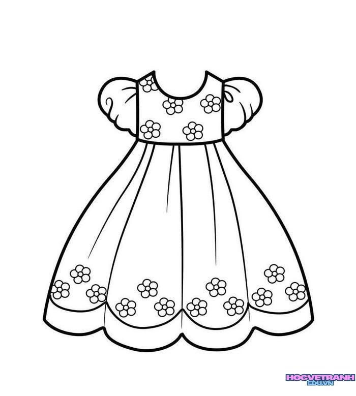 tranh tô màu quần áo bé trai bé gái 16