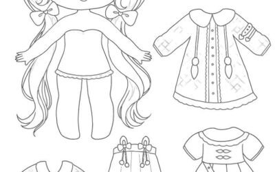 tranh tô màu quần áo bé trai bé gái 39