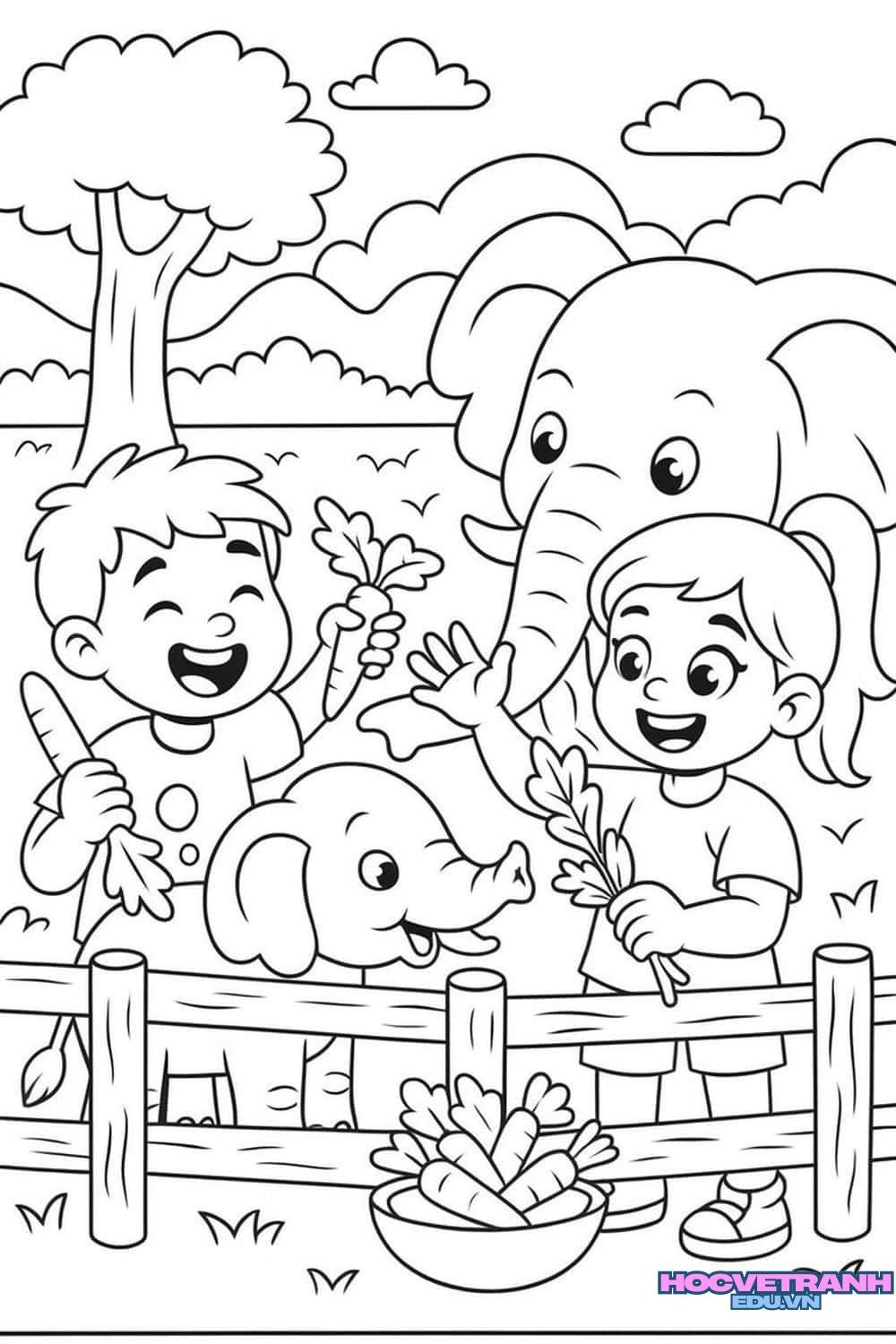 tranh tô màu quê hương yêu dấu