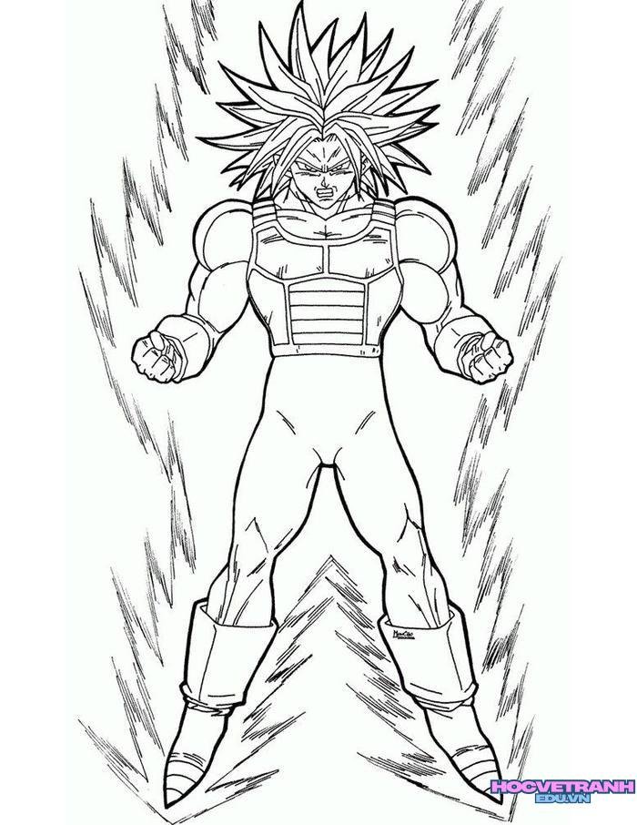 tranh tô màu songoku 18