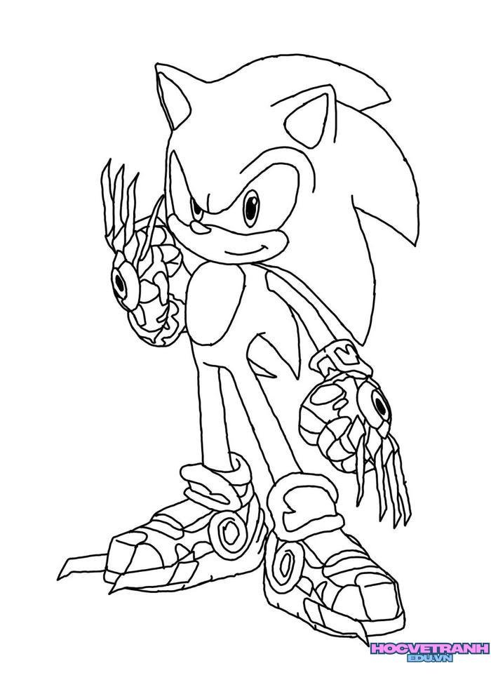 tranh tô màu sonic 13