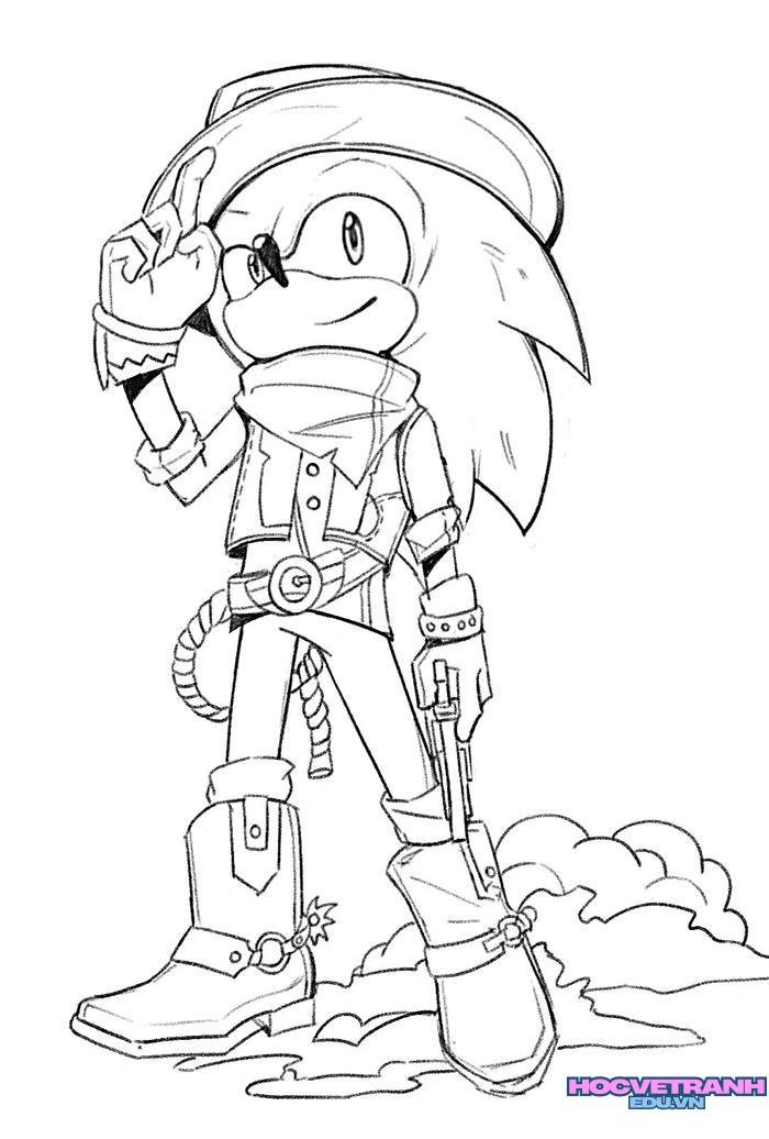 tranh tô màu sonic 2