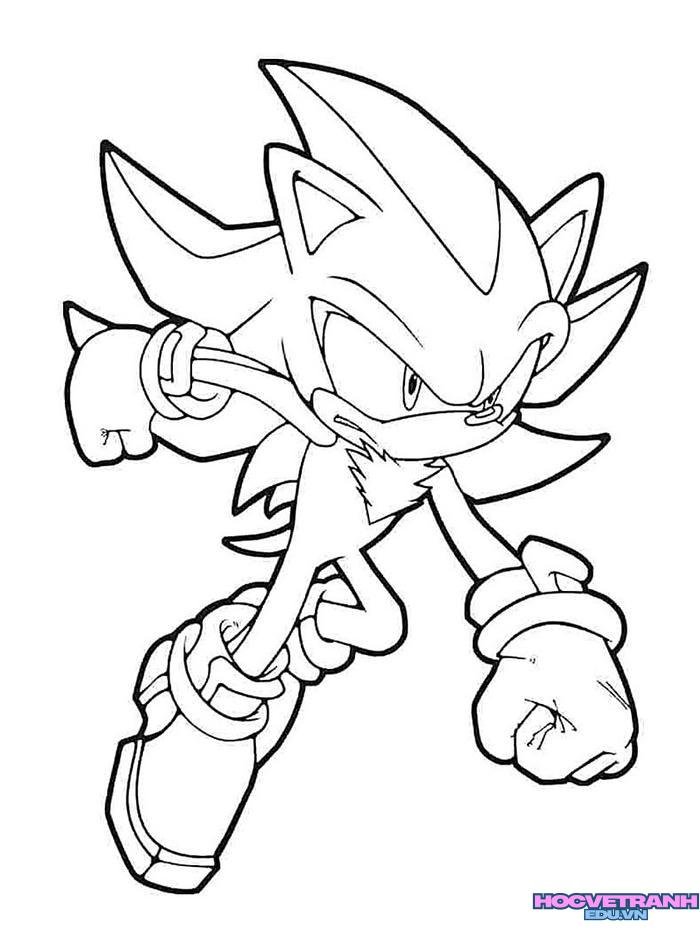 tranh tô màu sonic 20