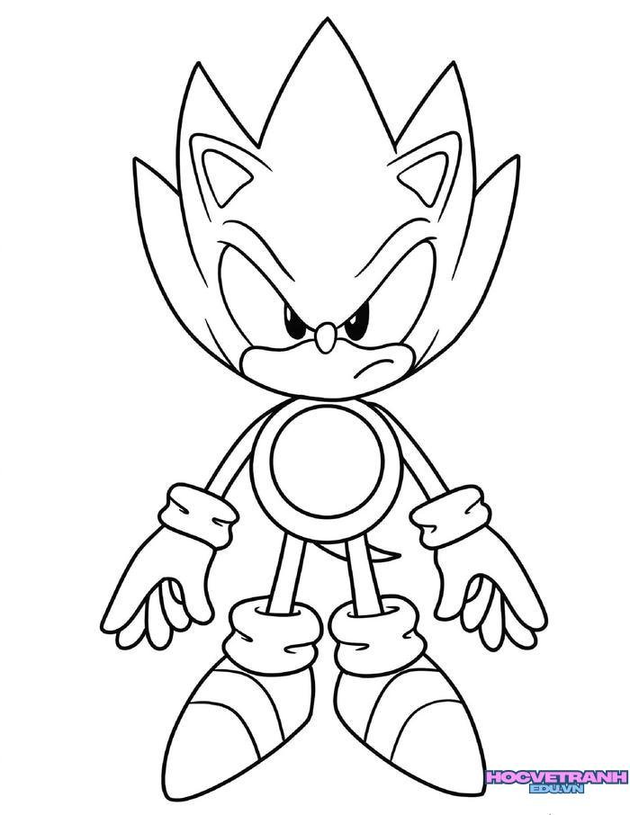 tranh tô màu sonic 25