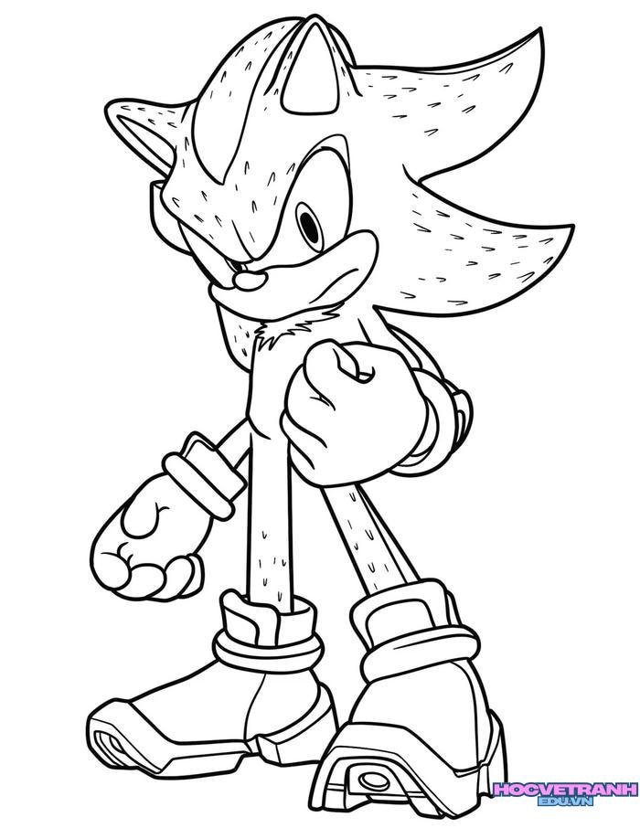 tranh tô màu sonic 26