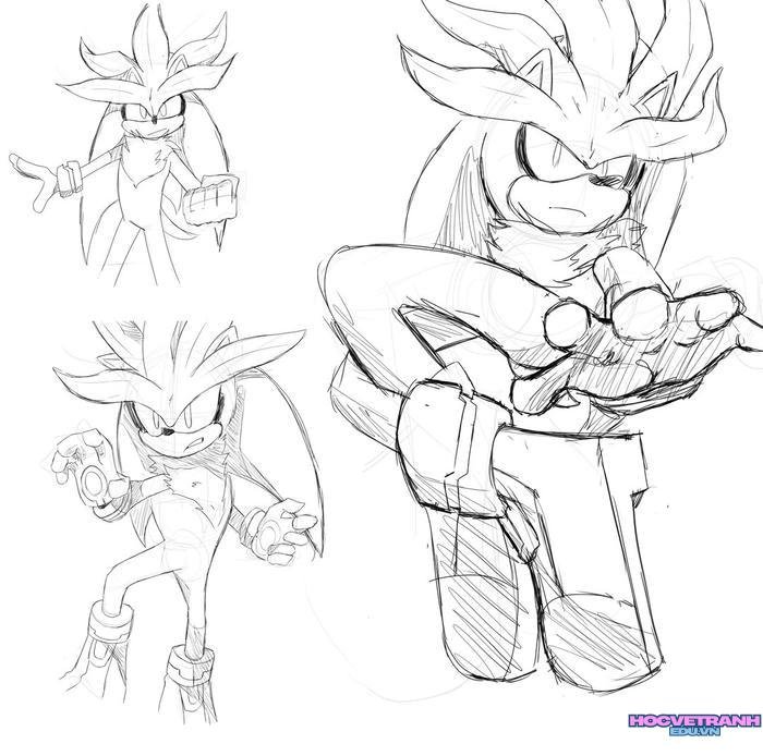 tranh tô màu sonic 40