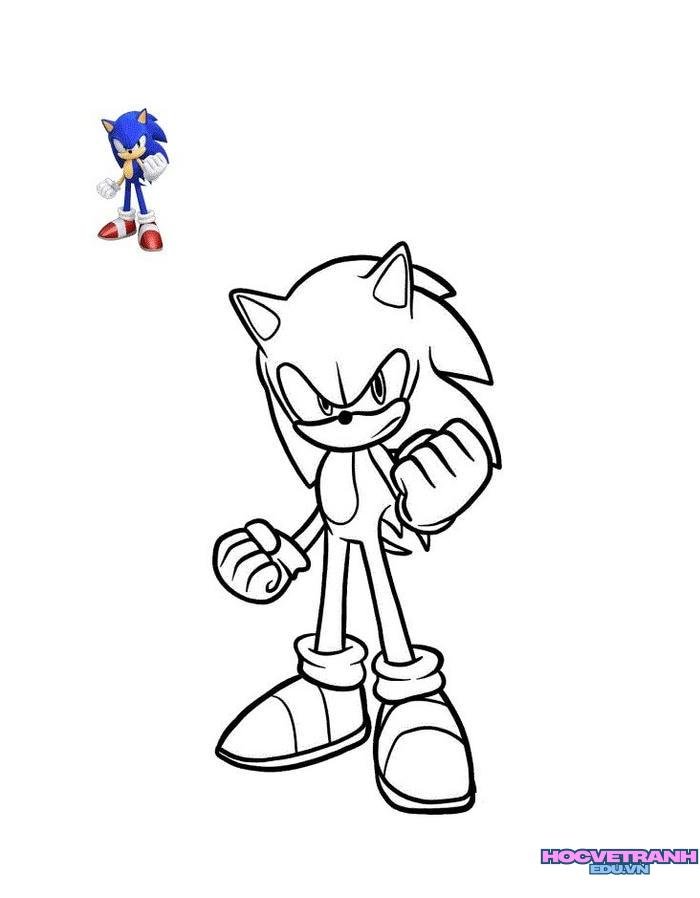 tranh tô màu sonic 9