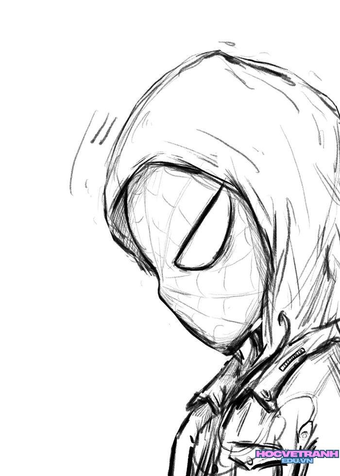 tranh tô màu spider man 25
