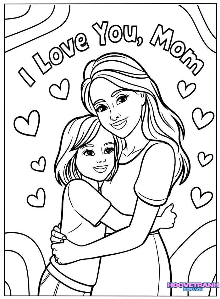 tranh tô màu tặng mẹ 10