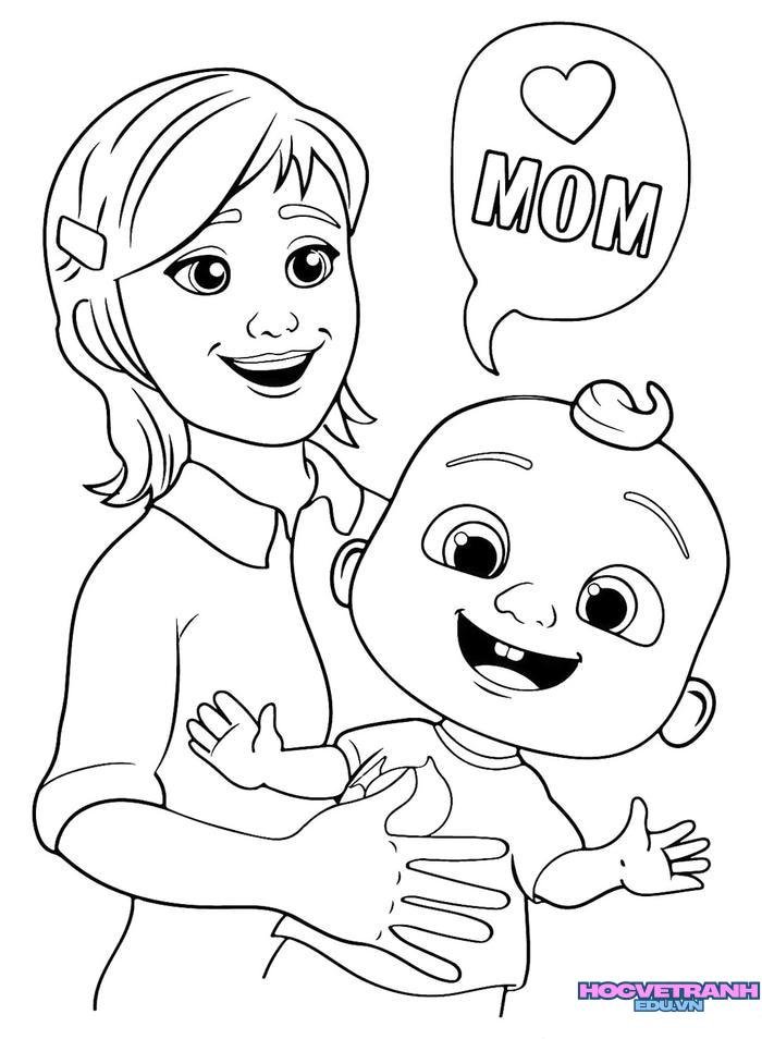 tranh tô màu tặng mẹ 11