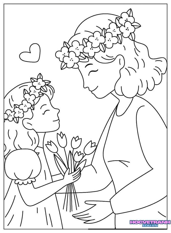 tranh tô màu tặng mẹ 14