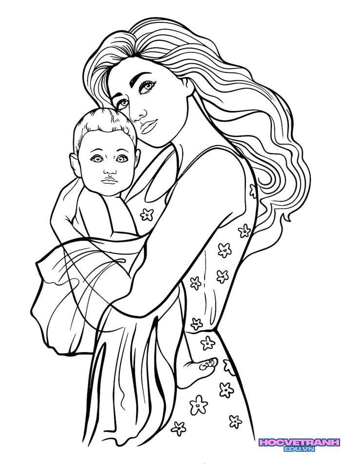 tranh tô màu tặng mẹ 18