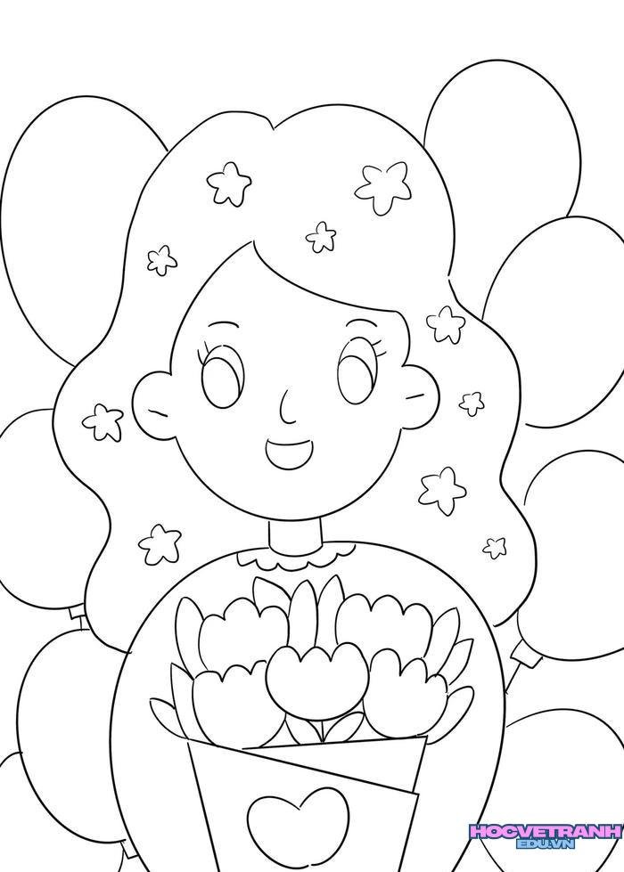 tranh tô màu tặng mẹ 2