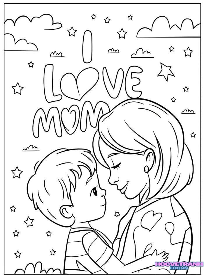 tranh tô màu tặng mẹ 26