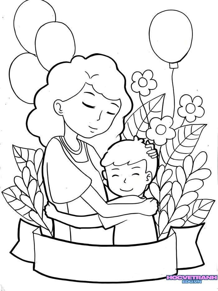 tranh tô màu tặng mẹ 27
