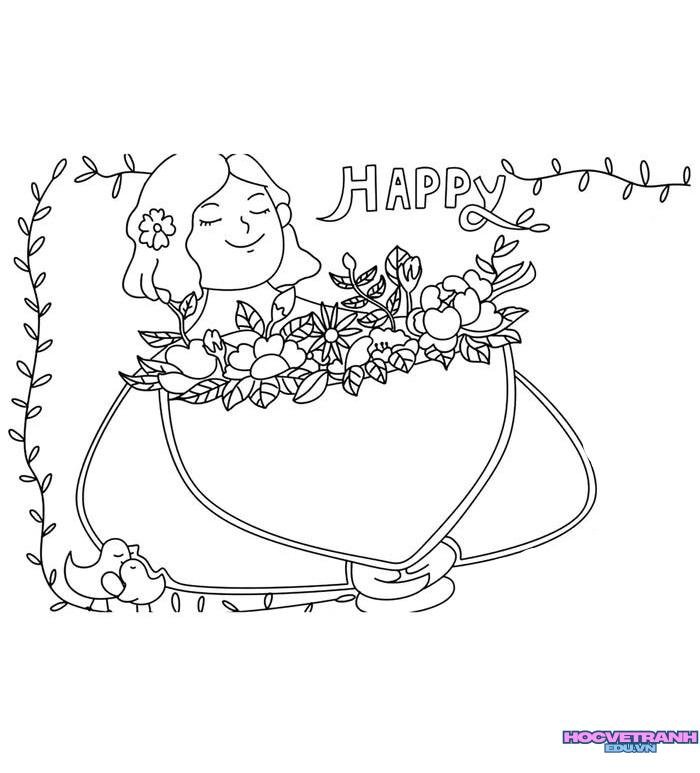 tranh tô màu tặng mẹ 30