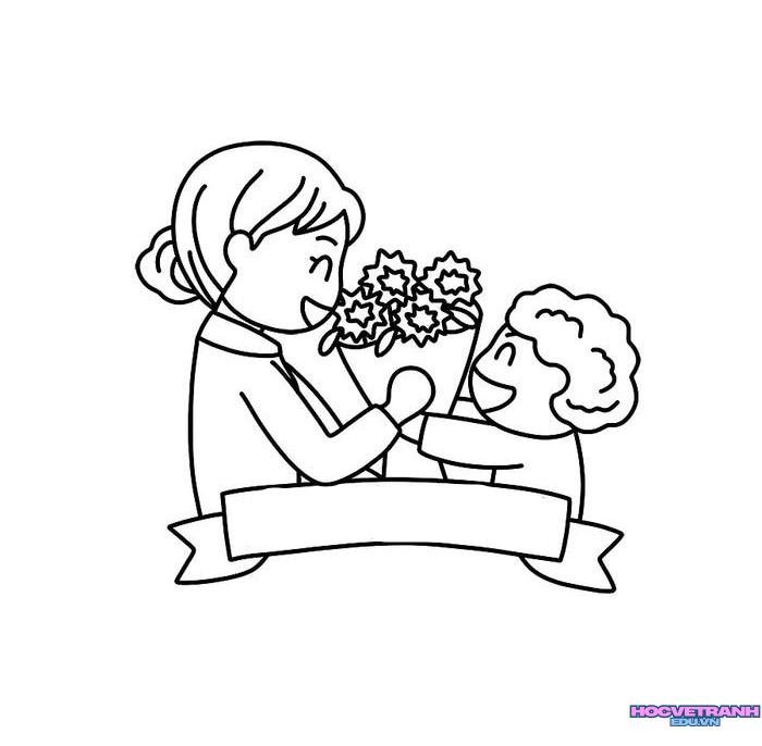 tranh tô màu tặng mẹ 33