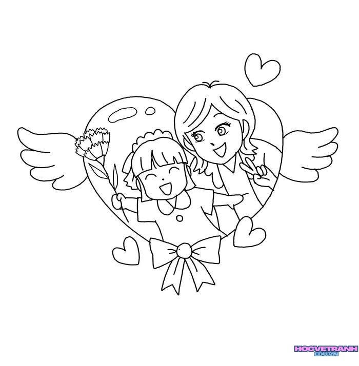 tranh tô màu tặng mẹ 34
