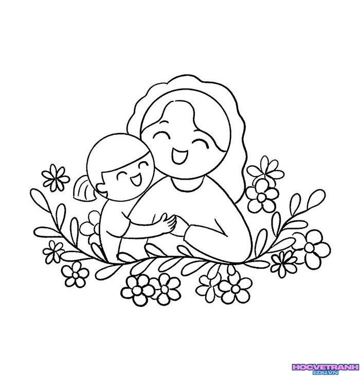 tranh tô màu tặng mẹ 35