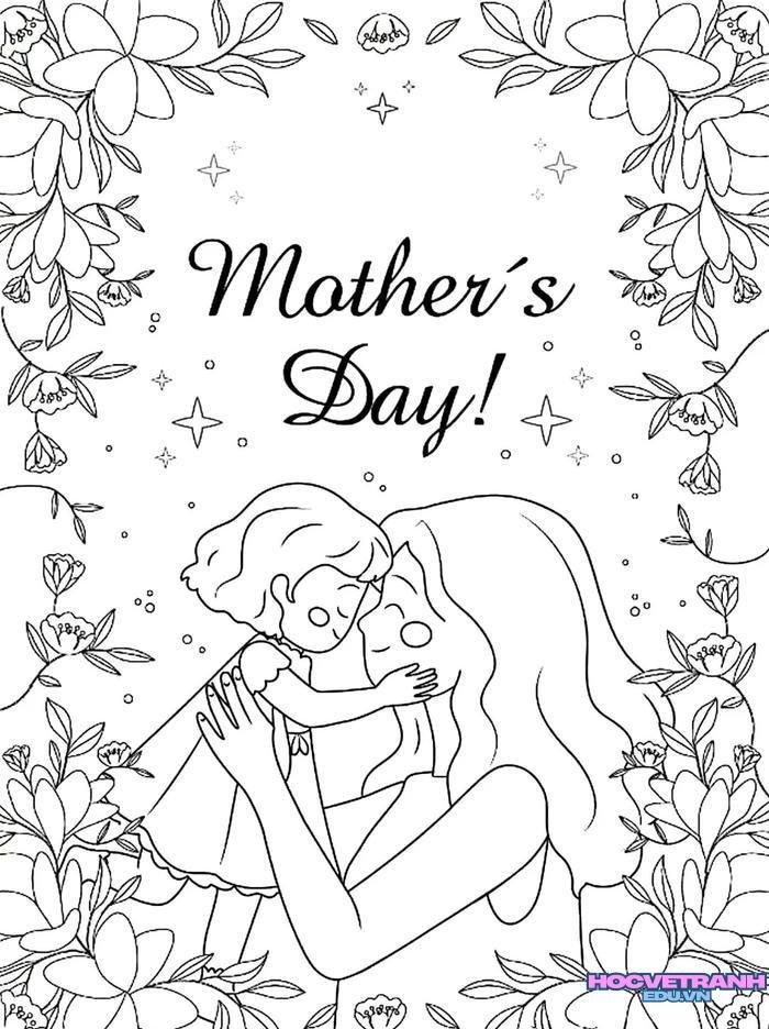 tranh tô màu tặng mẹ 9