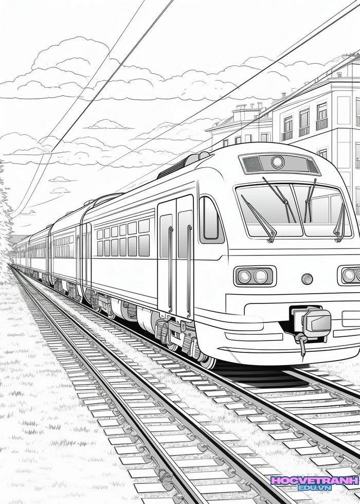 tranh tô màu tàu hỏa 25