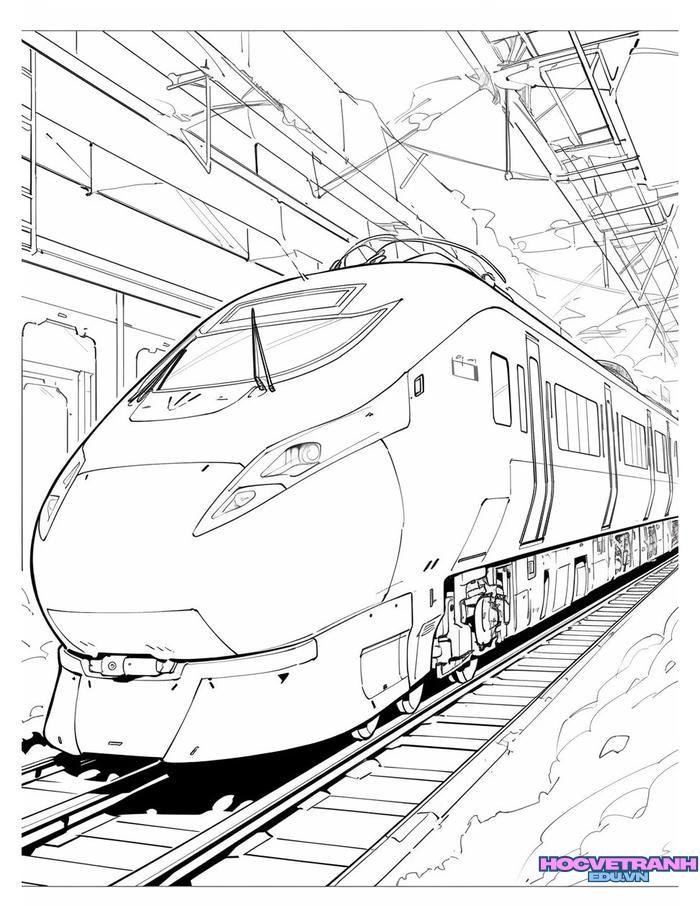 tranh tô màu tàu hỏa 31