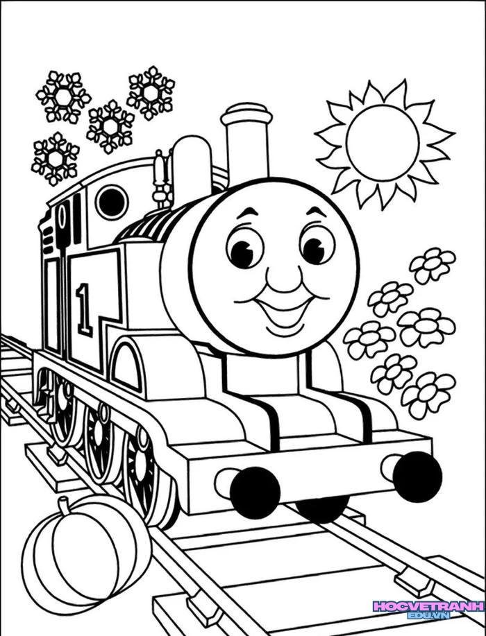 tranh tô màu tàu hỏa 33