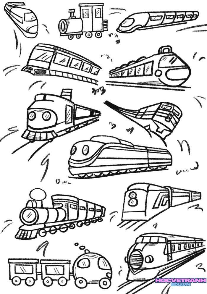 tranh tô màu tàu hỏa 34
