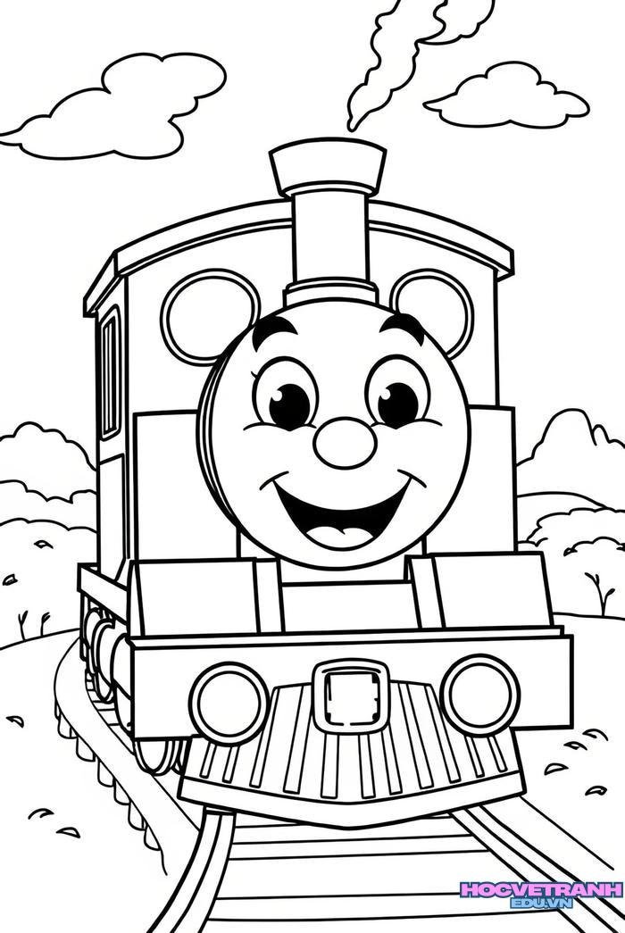 tranh tô màu tàu hỏa 36