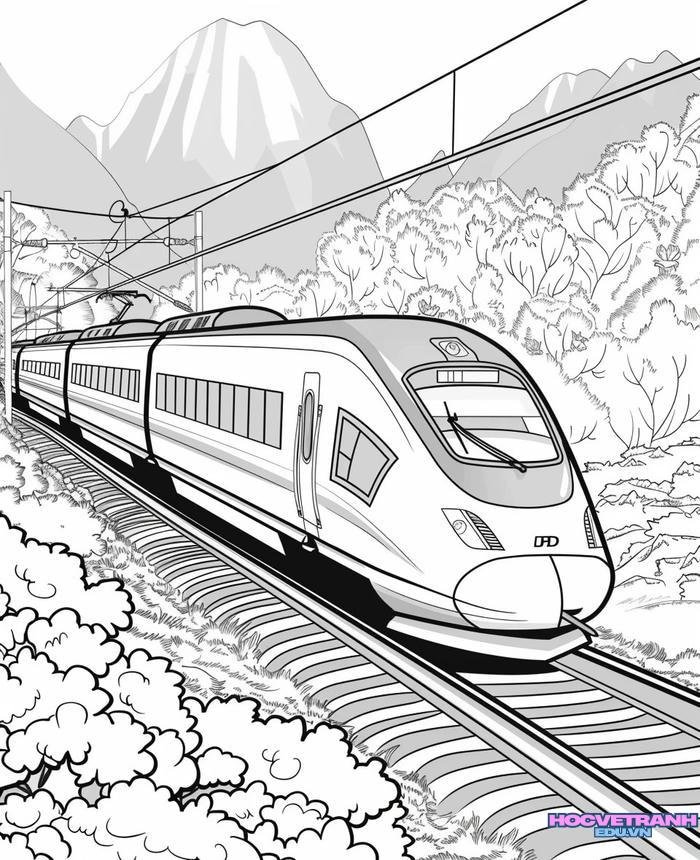 tranh tô màu tàu hỏa 39