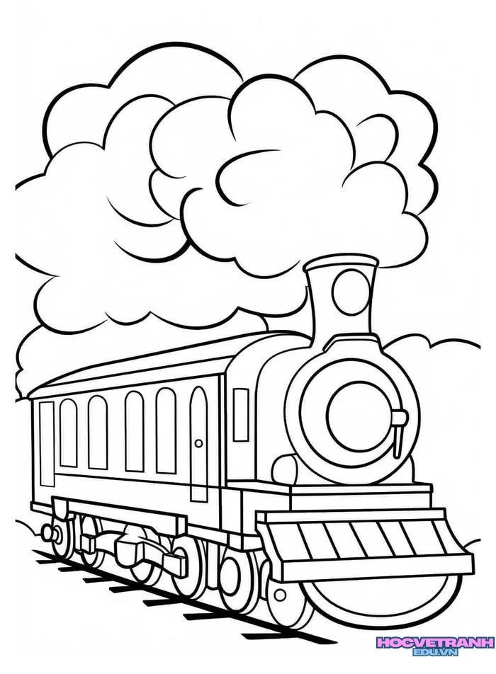 tranh tô màu tàu hỏa 46