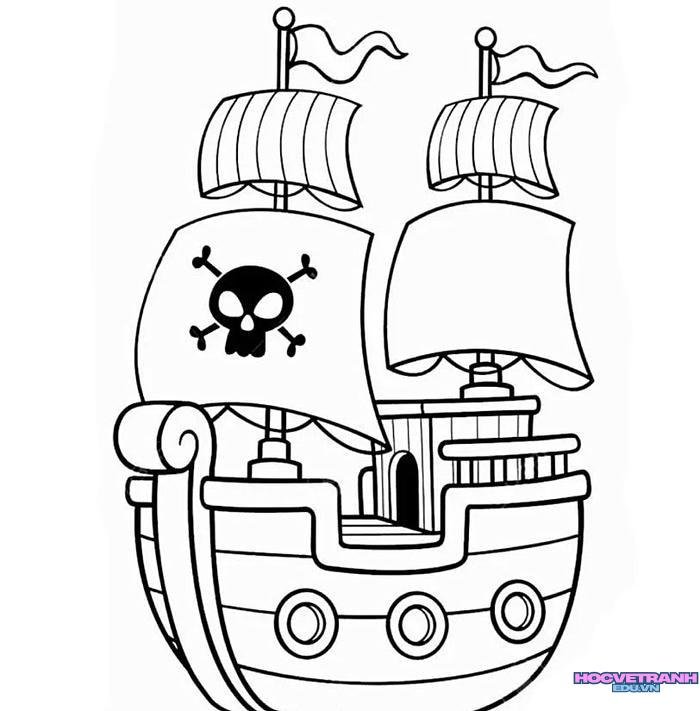 tranh tô màu tàu thủy 12