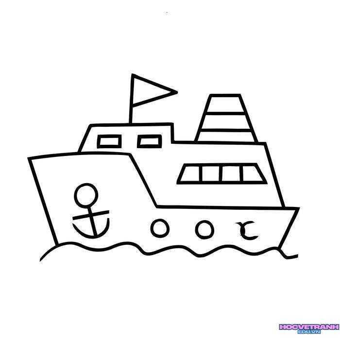 tranh tô màu tàu thủy 37