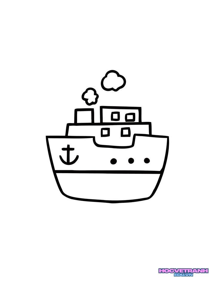 tranh tô màu tàu thủy 41