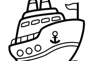tranh tô màu tàu thủy 47