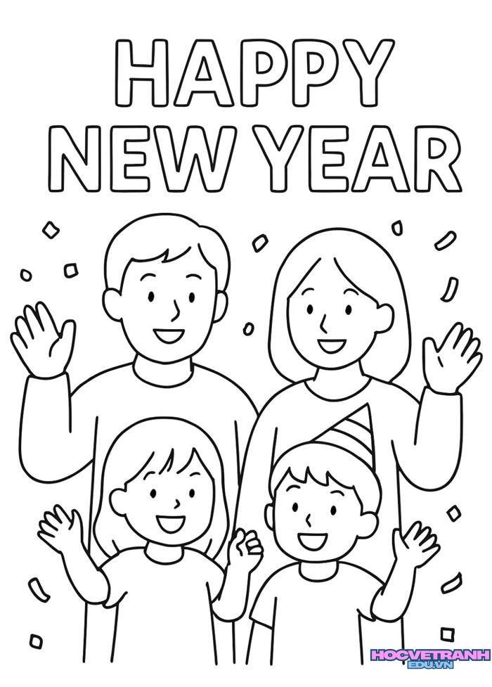 tranh tô màu tết 1