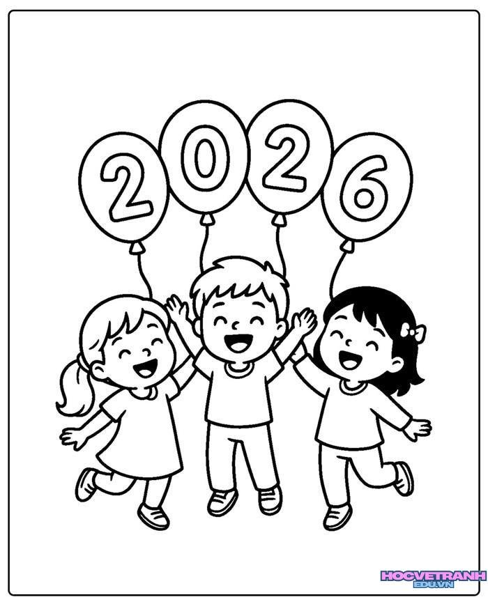 tranh tô màu tết 10