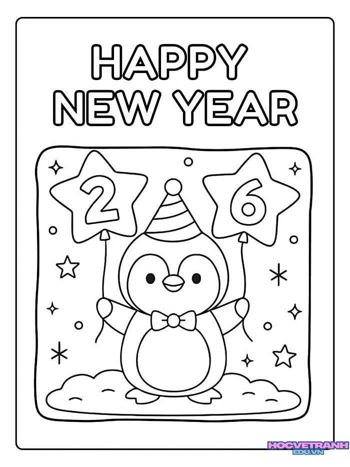 tranh tô màu tết 15