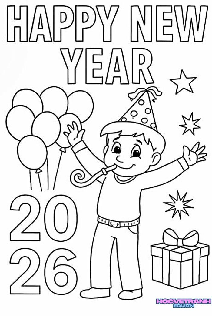 tranh tô màu tết 17