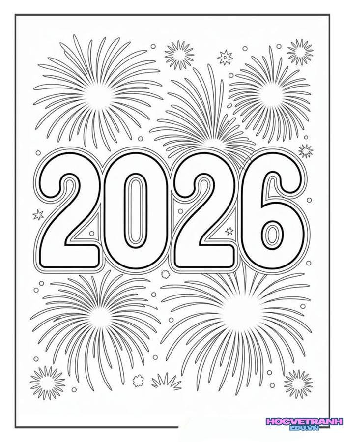 tranh tô màu tết 25