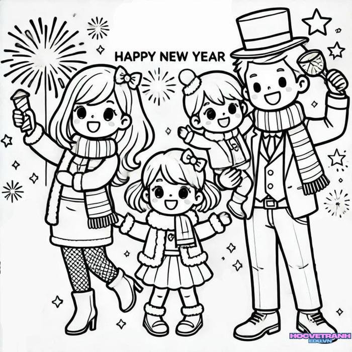 tranh tô màu tết 32