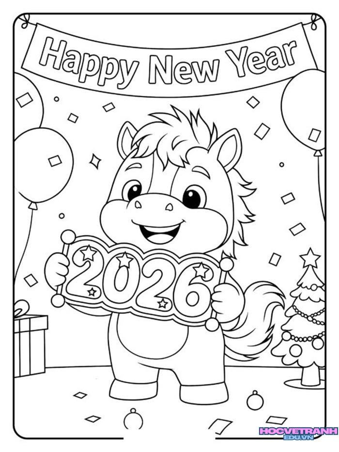 tranh tô màu tết 4