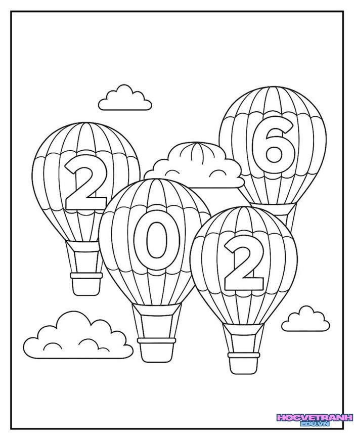 tranh tô màu tết 7