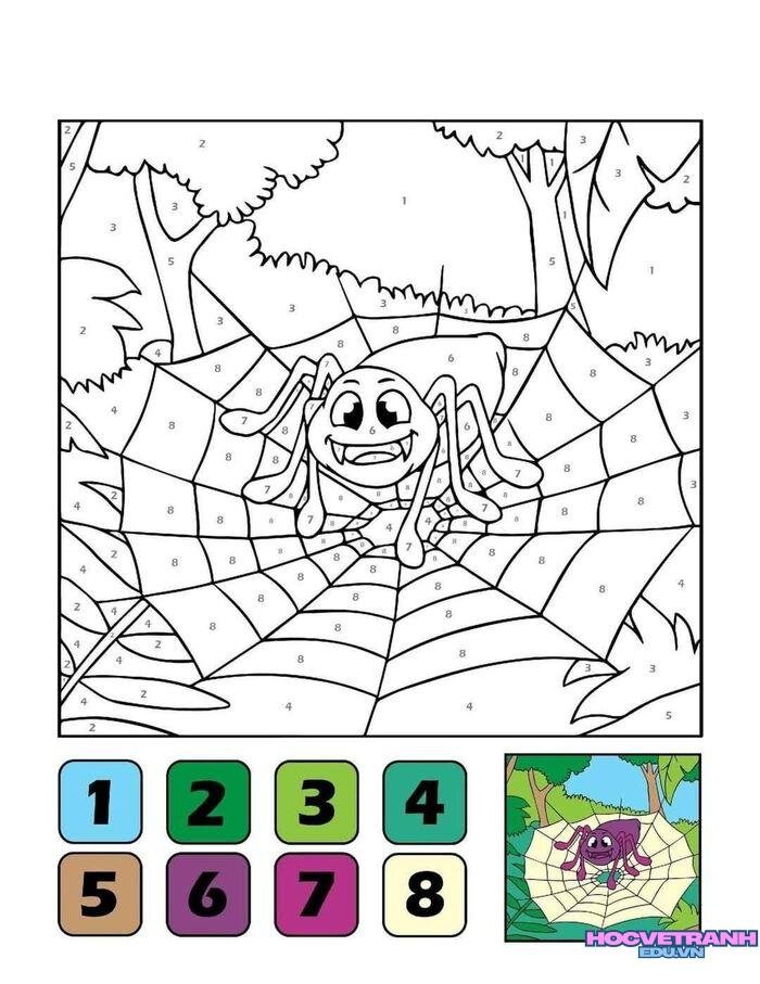 tranh tô màu theo số đẹp 4d