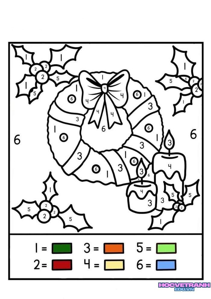 tranh tô màu theo số hd