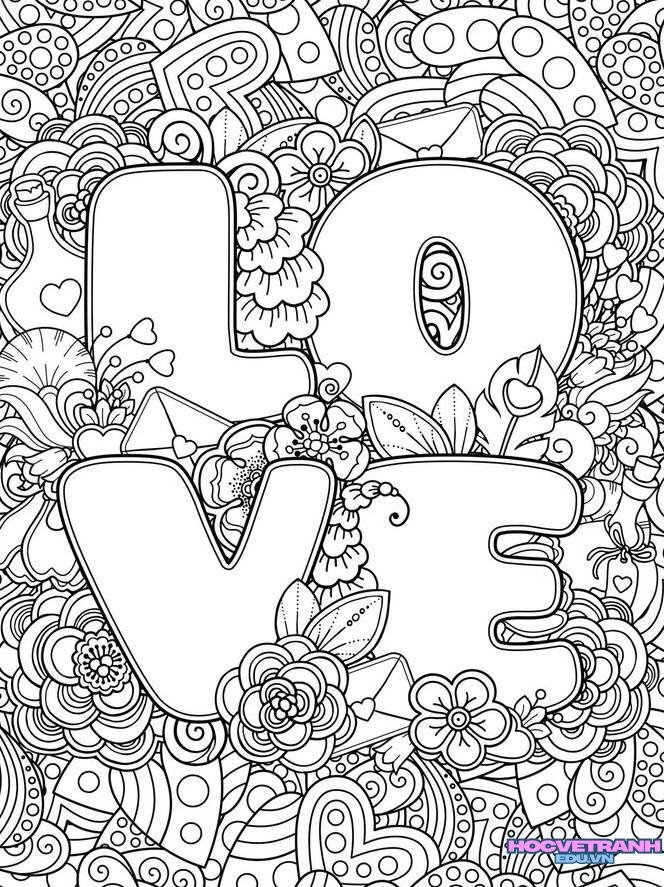 tranh tô màu thiệp 20 11 4k full